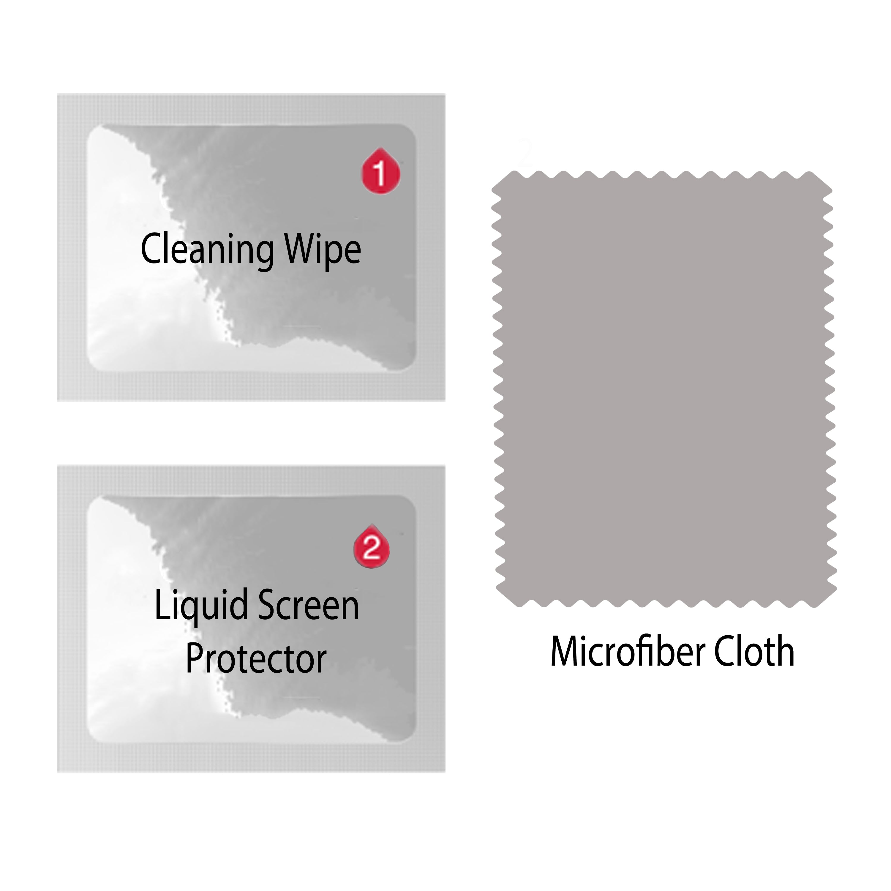 2 Pack ProofTech Liquid Glass Screen Protector for All Smartphones Tablets and Watches