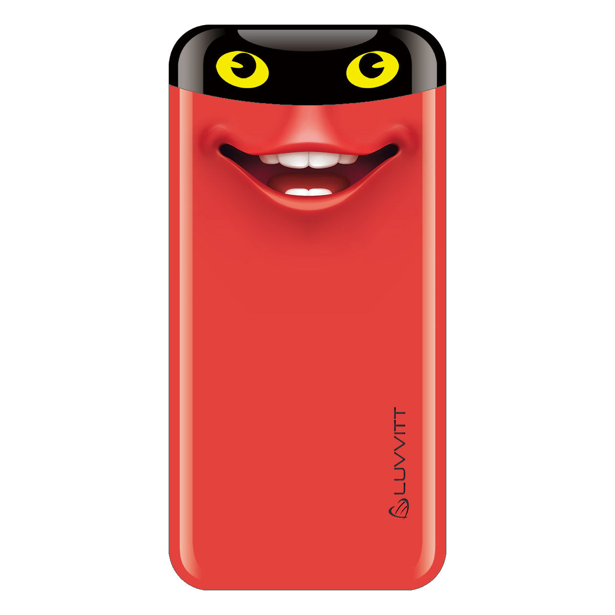 LUVVITT EMOJI Power Bank 6000 mAh Ultra Slim Portable Charger - Emoji Red