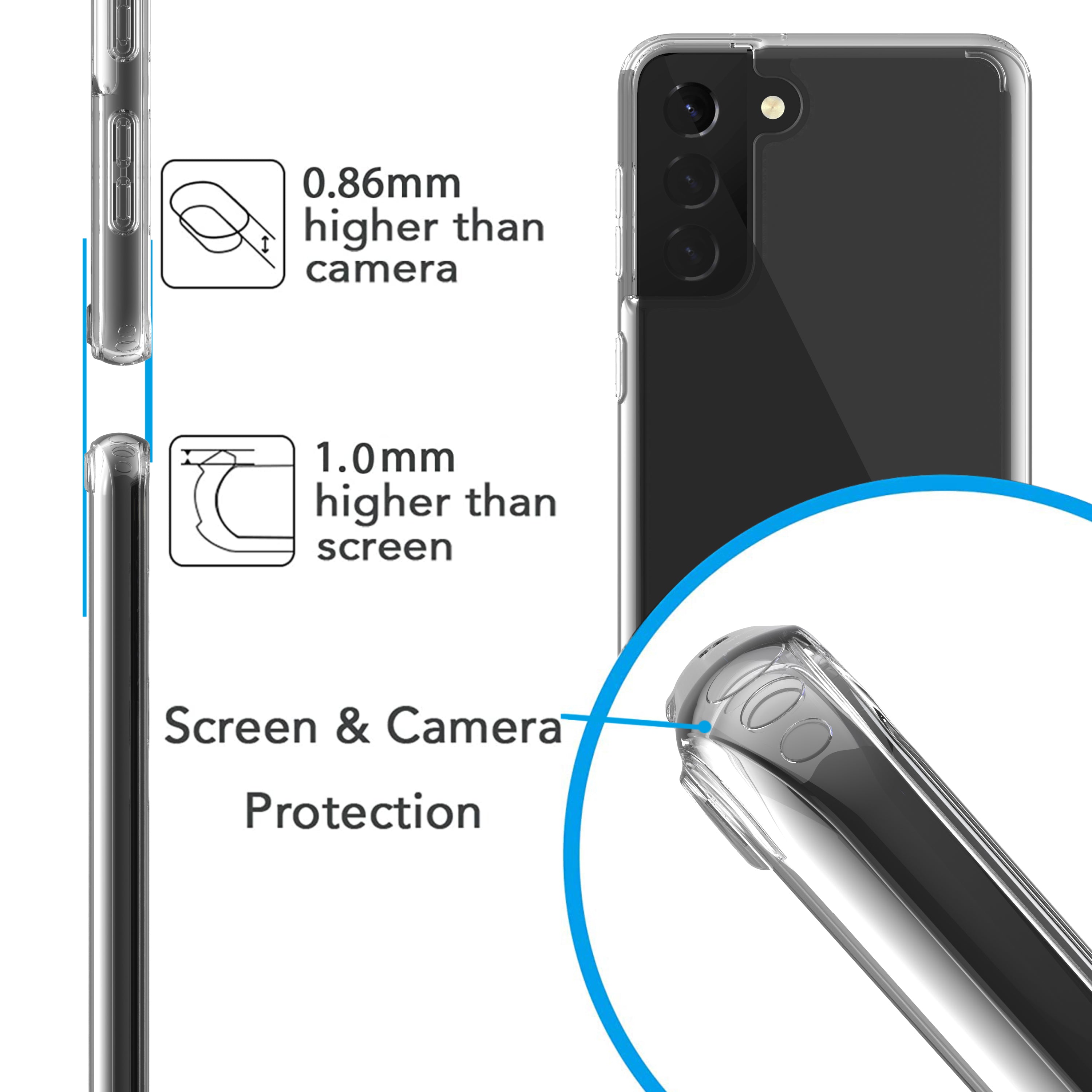 Luvvitt Clear View Hybrid Case for Samsung Galaxy S21