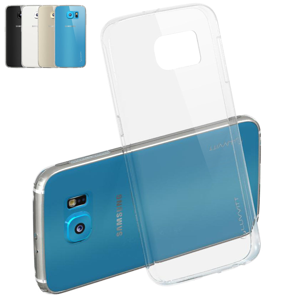 LUVVITT ULTRA SLIM Galaxy S6 Case | Transparent TPU Rubber Back Cover - Clear