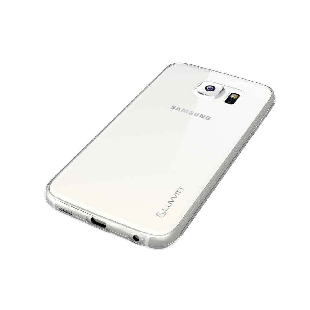 LUVVITT ULTRA SLIM Galaxy S6 Case | Transparent TPU Rubber Back Cover - Clear