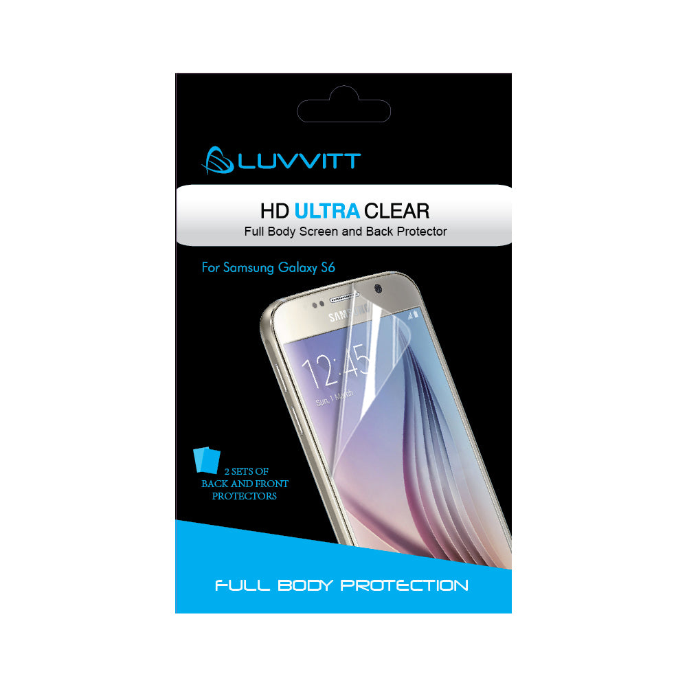 LUVVITT HD ULTRA CLEAR Screen Protector for Galaxy S6 - Crystal Clear