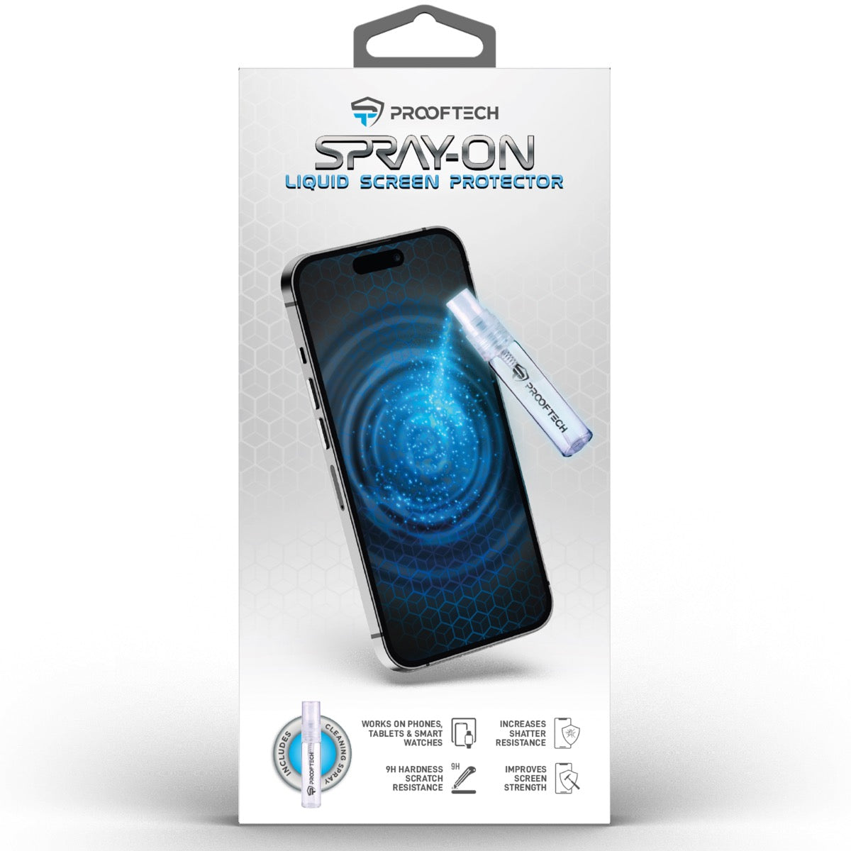 SPRAY ON Liquid Glass Screen Protector Wipe On Nano Protection for All Devices