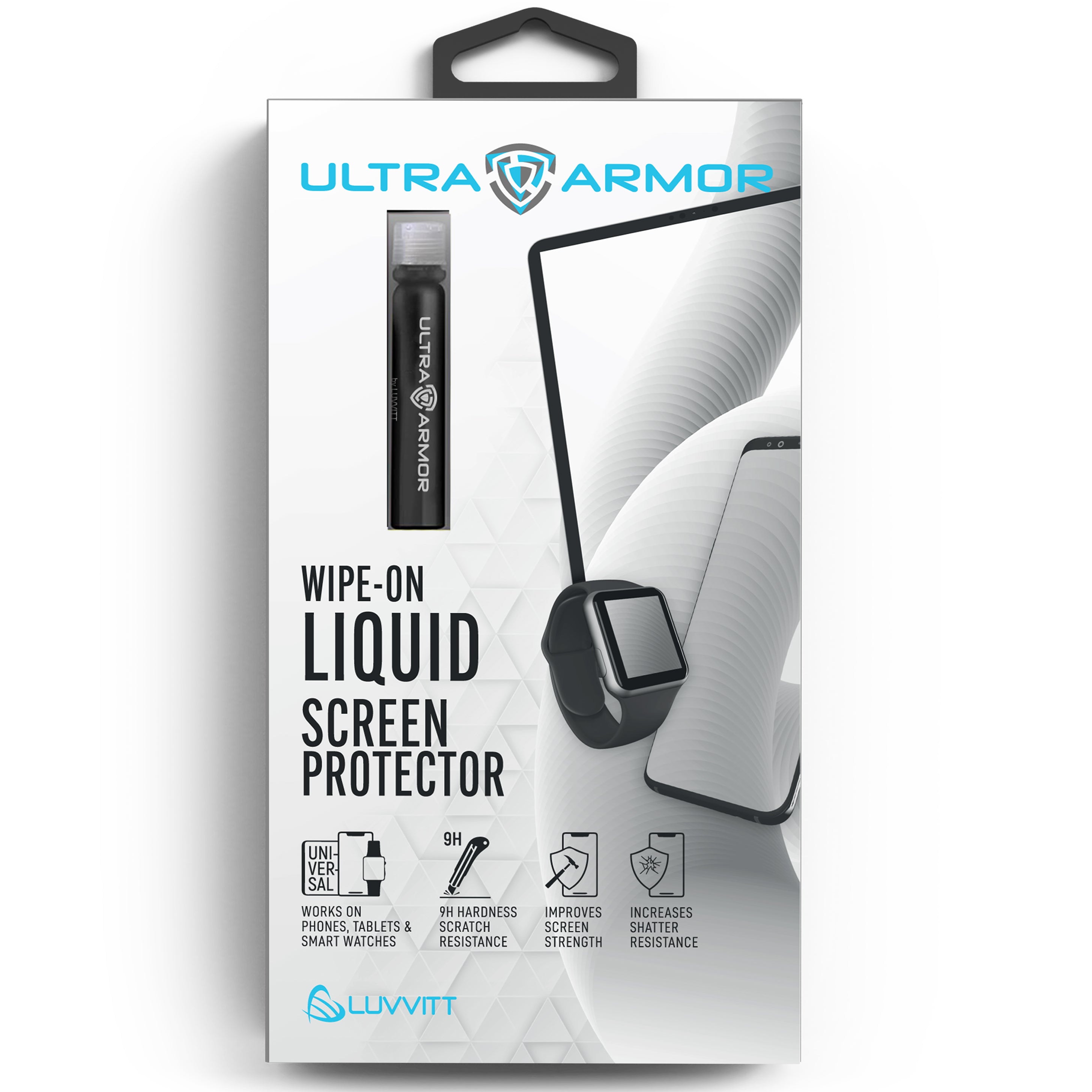 Ultra Armor Liquid Glass Screen Protector for All Smartphones Tablets and Watches - Bottle Version