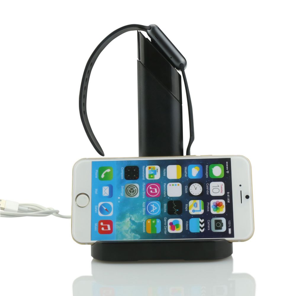 LUVVITT Dual Charging Stand for Apple Watch and iPhone (LUV-1037) - Black