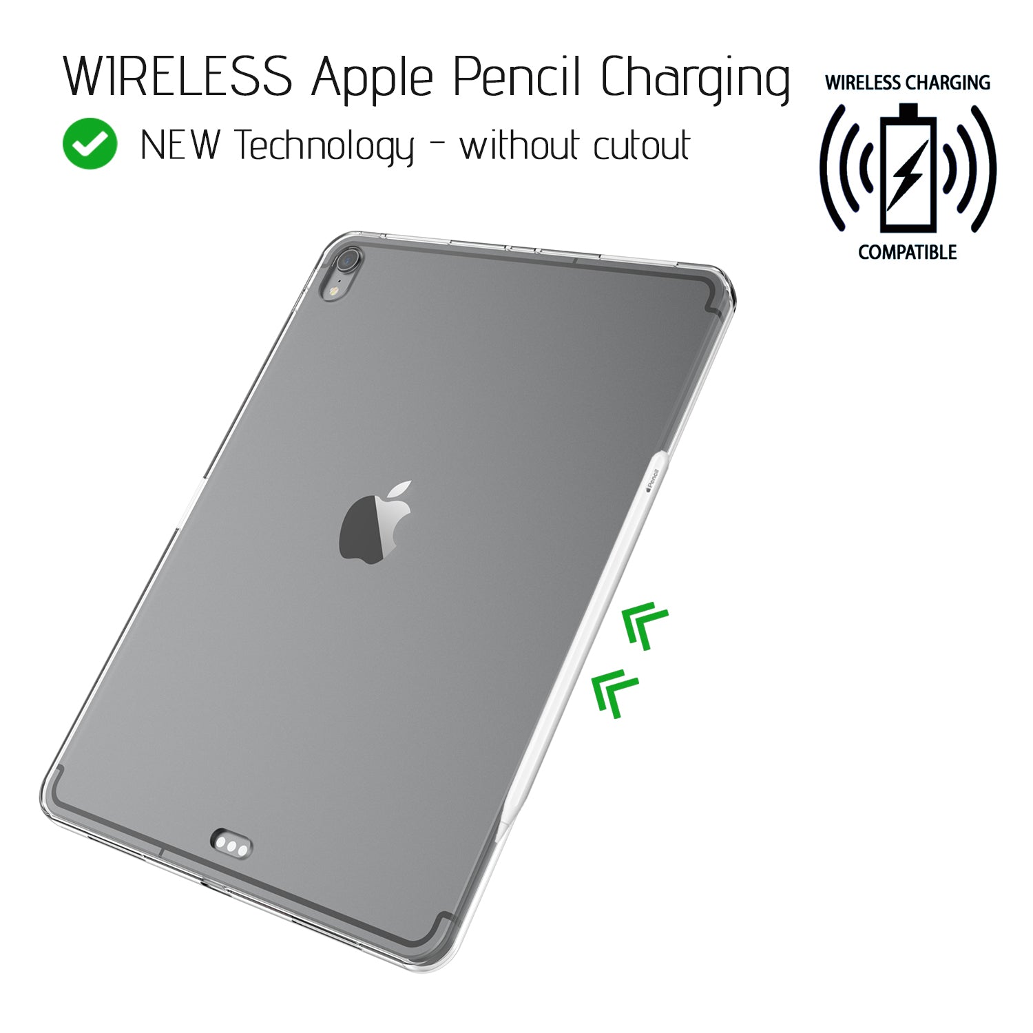 Luvvitt iPad Pro 11 Case CLARITY Flexible Light TPU Slim Back Cover 2018 - Clear