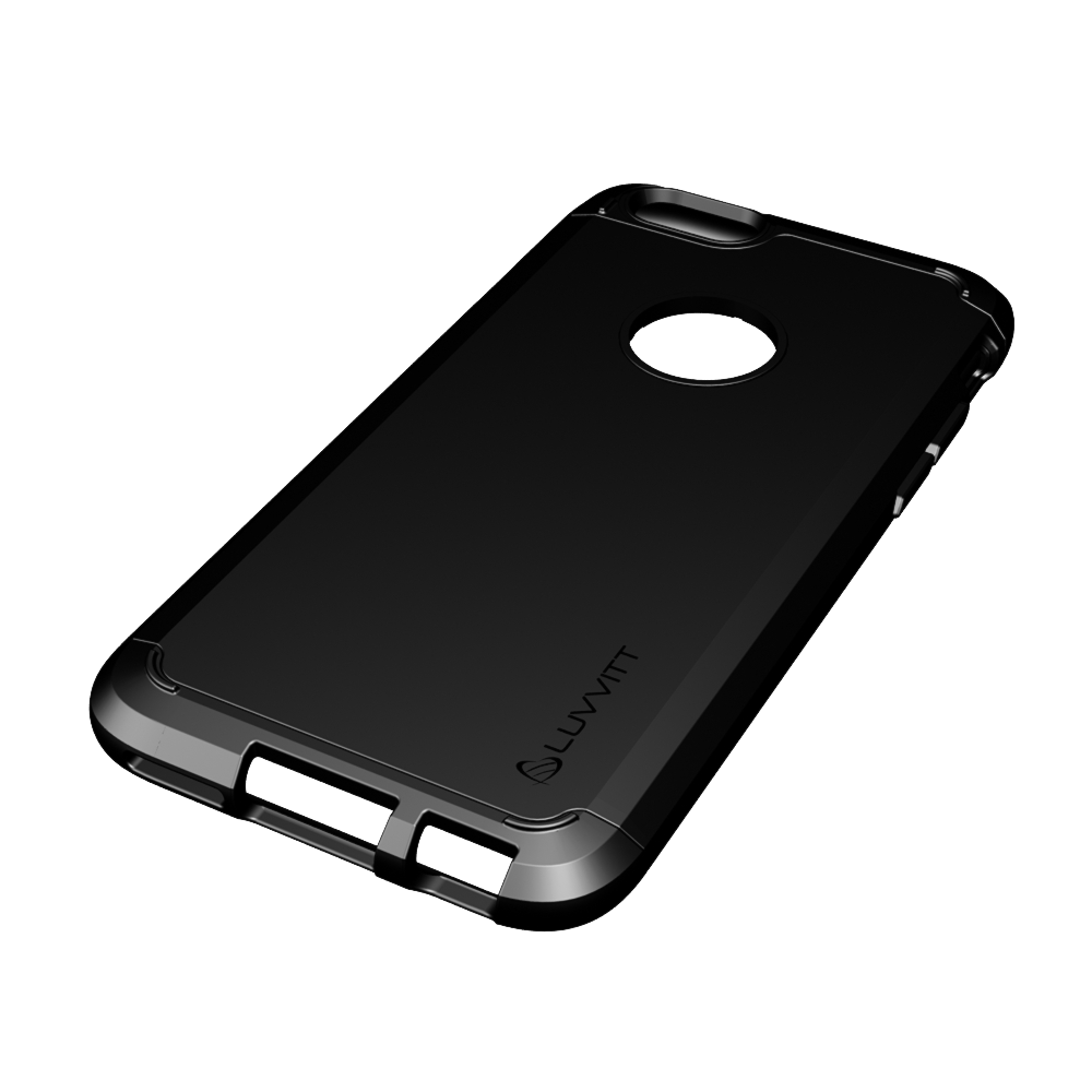 LUVVITT ULTRA ARMOR iPhone 6 / 6S Case | Dual Layer Back Cover - Black