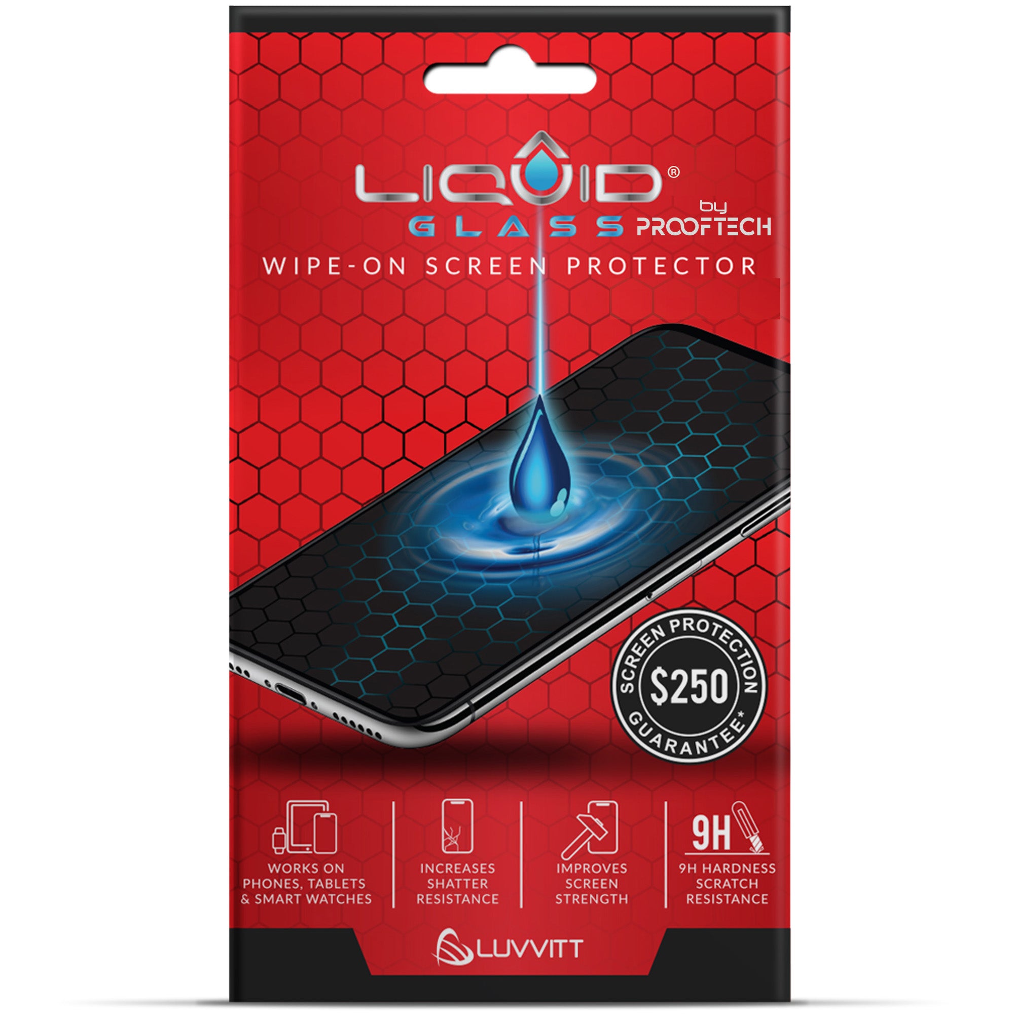 Liquid Glass Screen Protector with $250 Guarantee for All Phones Tablets and Smart Watches