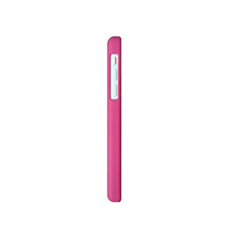 LUVVITT SKINNY Matte Slim Hard Case Back Cover for iPhone 5C w/Holes Hot Pink