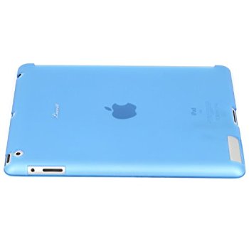 LUVVITT DOLCE Smart Cover Compatible TPU Case (BACK COVER) for iPad 2/3/4 Blue