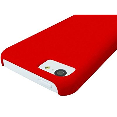 LUVVITT SKINNY Matte Slim Hard Case Back Cover for Apple iPhone 5C - Red