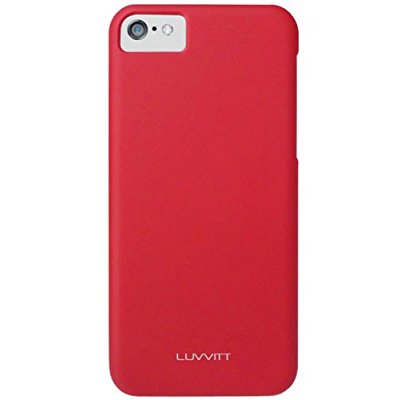 LUVVITT SKINNY Matte Slim Hard Case Back Cover for Apple iPhone 5C - Red