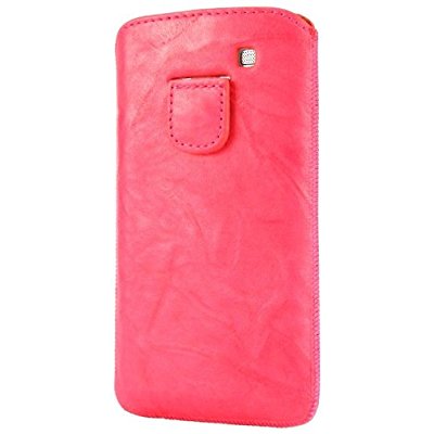LUVVITT Genuine Leather Pouch for Samsung Galaxy S3 SIII - Pink