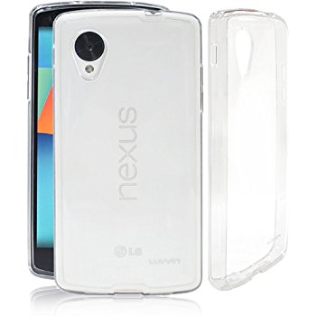 LUVVITT CLEARVIEW Hybrid Slim Case / Back Cover for Google Nexus 5 - Clear
