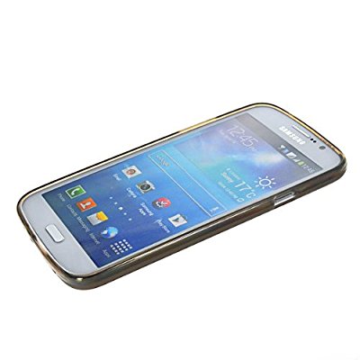 LUVVITT FROST Soft Slim Transparent TPU Case for Galaxy MEGA 5.8 inch - Black