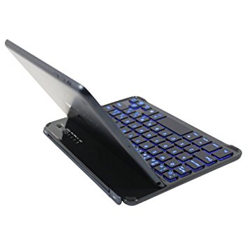 LUVVITT BACKLIT Ultrathin Keyboard for iPad MINI 1/2 (7 COLORS) Black