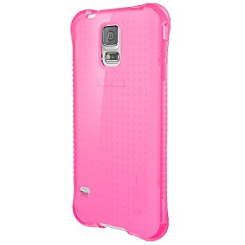 LUVVITT CLEAR GRIP Samsung Galaxy S5 Case | TPU Rubber Back Cover - Pink