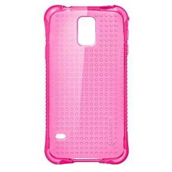 LUVVITT CLEAR GRIP Samsung Galaxy S5 Case | TPU Rubber Back Cover - Pink