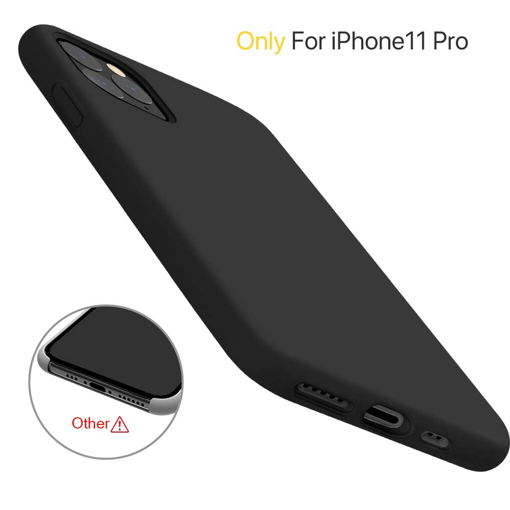 Luvvitt Liquid Silicone Case for Apple iPhone 11 Pro 2019 - Black