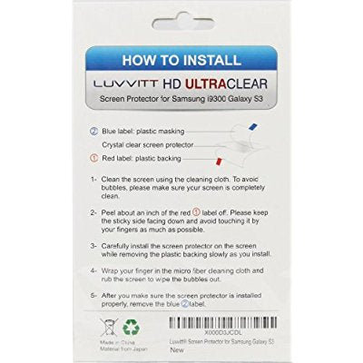 LUVVITT HD Ultra-Clear Screen Protector for Samsung Galaxy S3 (3-PACK)