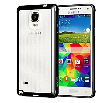 LUVVITT CRYSTAL VIEW Case for Galaxy Note 4 / Slim Back Cover - Clear / Black