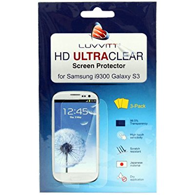LUVVITT HD Ultra-Clear Screen Protector for Samsung Galaxy S3 (3-PACK)
