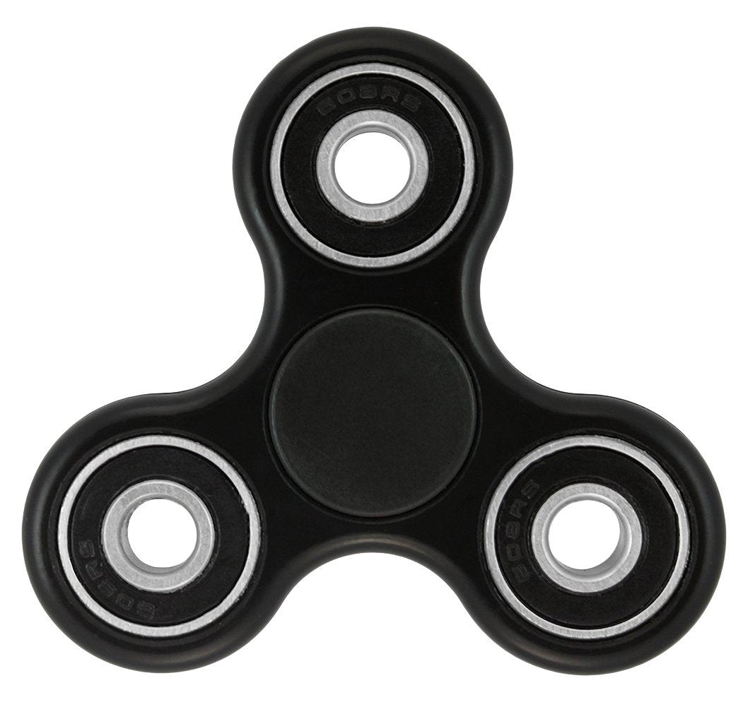 LUVVITT Fidget Spinner Premium Toy for Stress Relief and Focus - Black