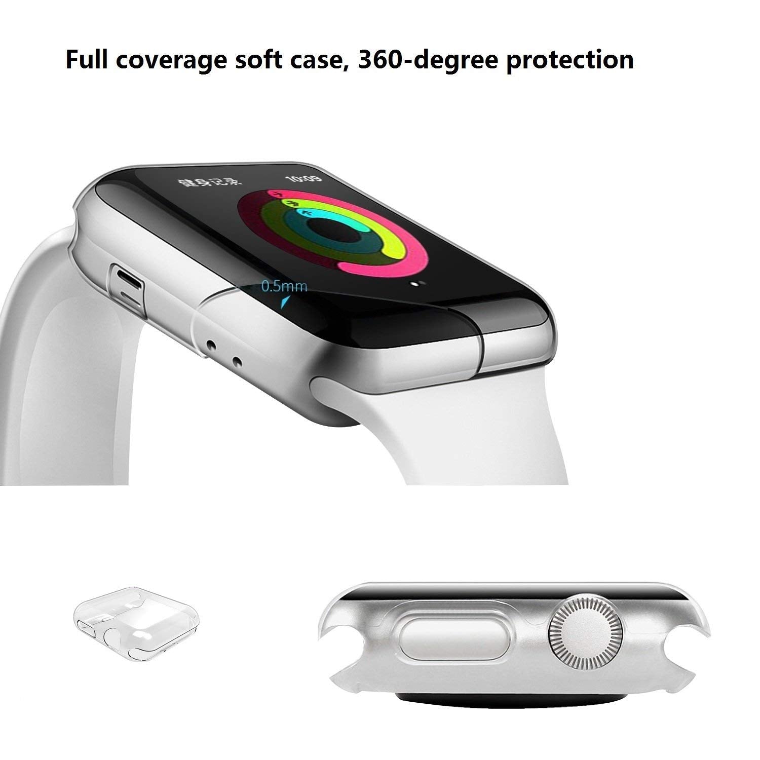 Luvvitt Apple Watch 4 Screen Protector Case - 44 mm