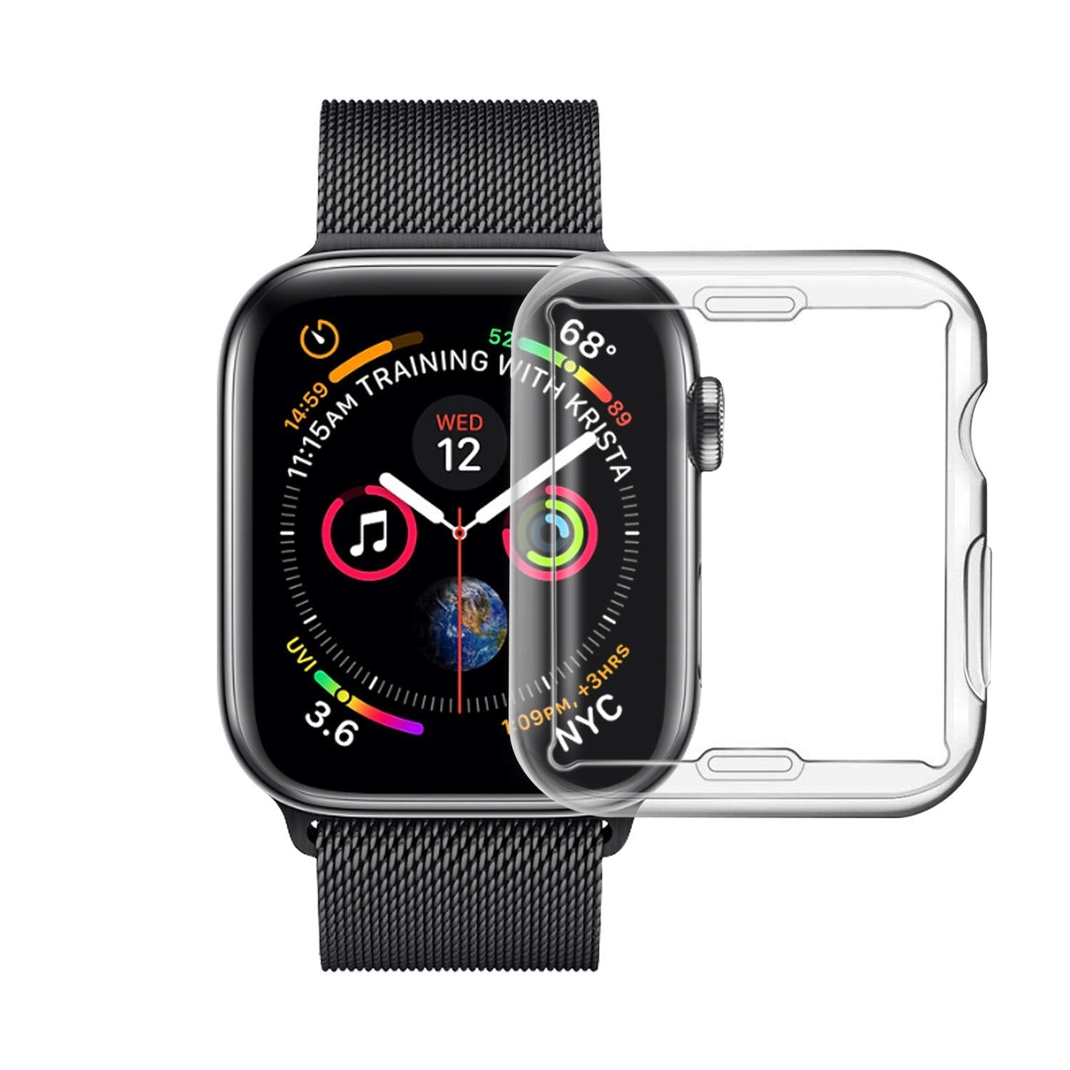 Luvvitt Apple Watch 4 Screen Protector Case - 44 mm