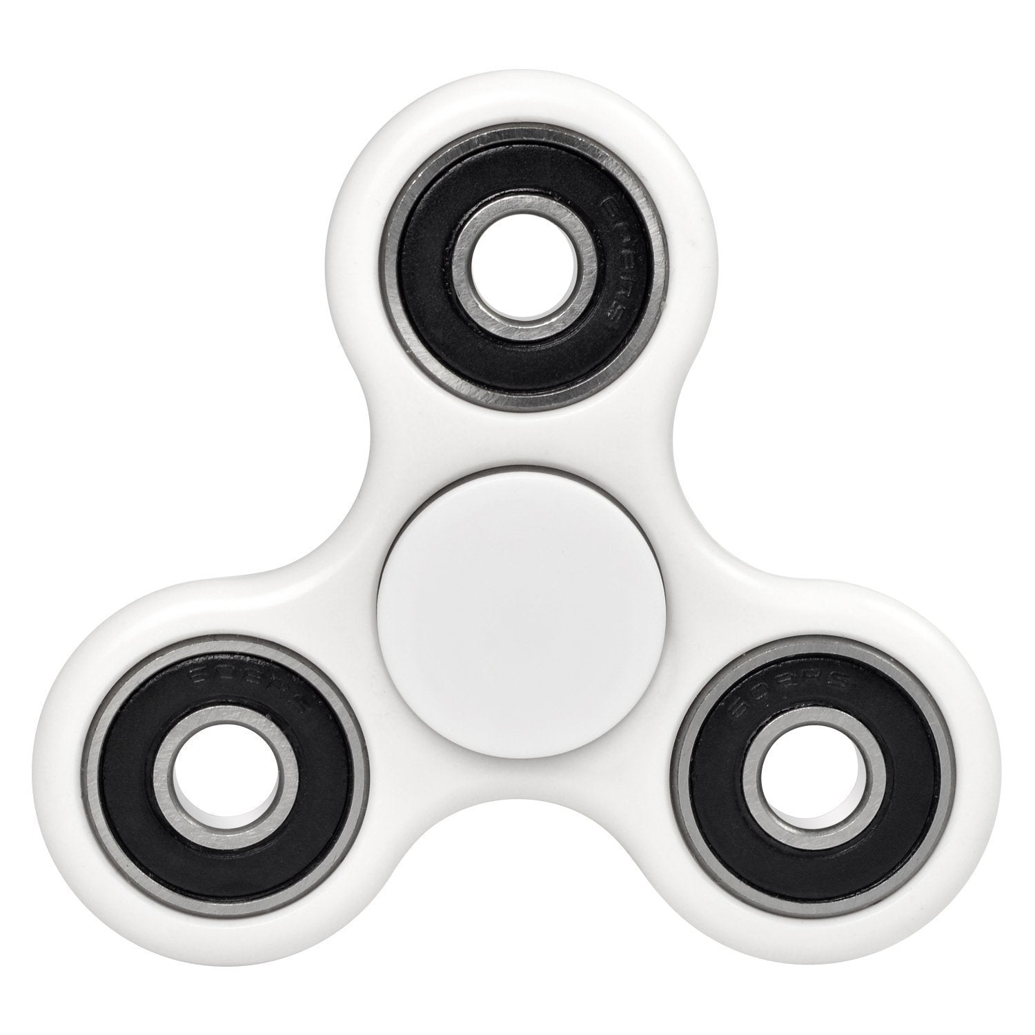 LUVVITT Fidget Spinner Premium Toy for Stress Relief and Focus - White