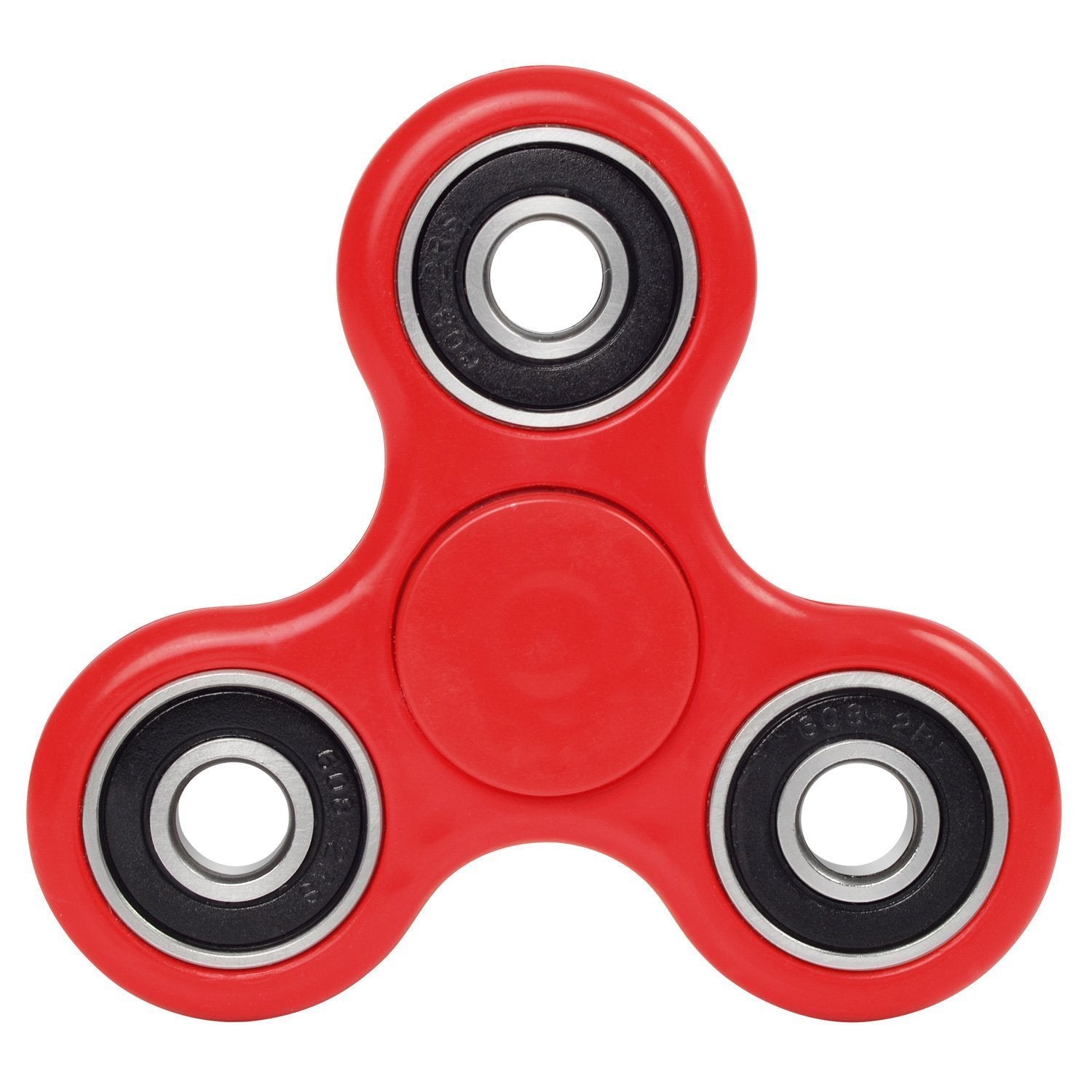 LUVVITT Fidget Spinner Premium Toy for Stress Relief and Focus - Red