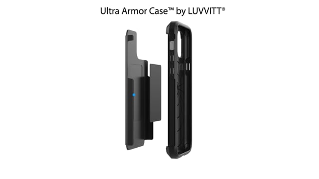 Luvvitt Ultra Armor Dual Layer Heavy Duty Case for iPhone 11 Pro 2019 - Black