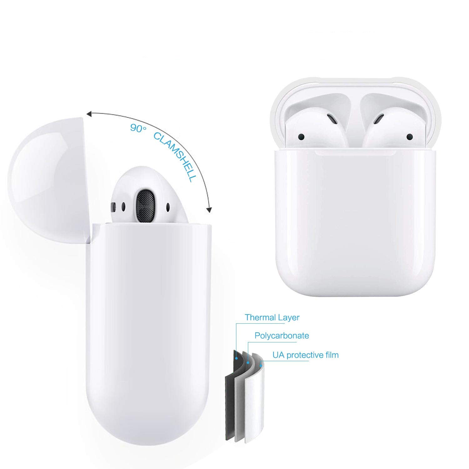 Luvvitt Wireless Charging Case Replacement for Airpods