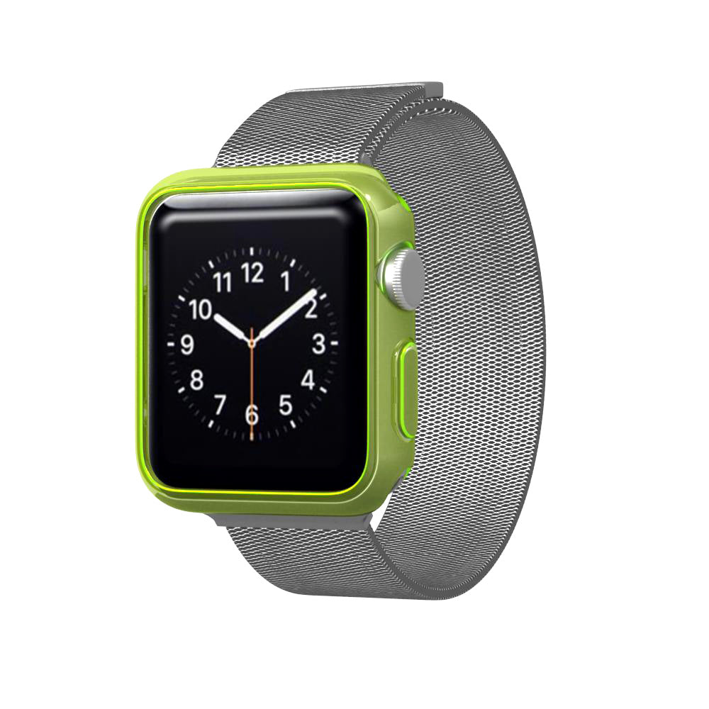 LUVVITT CLARITY Apple Watch Case 42mm - Neon Transparent Yellow