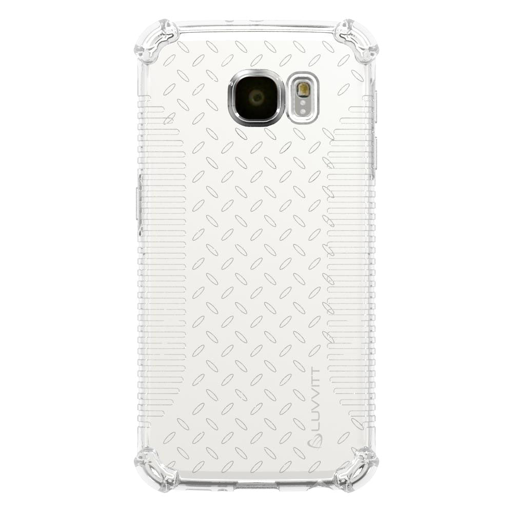 LUVVITT CLEAR GRIP Galaxy S6 EDGE Case | Slim Transparent TPU Case - Clear