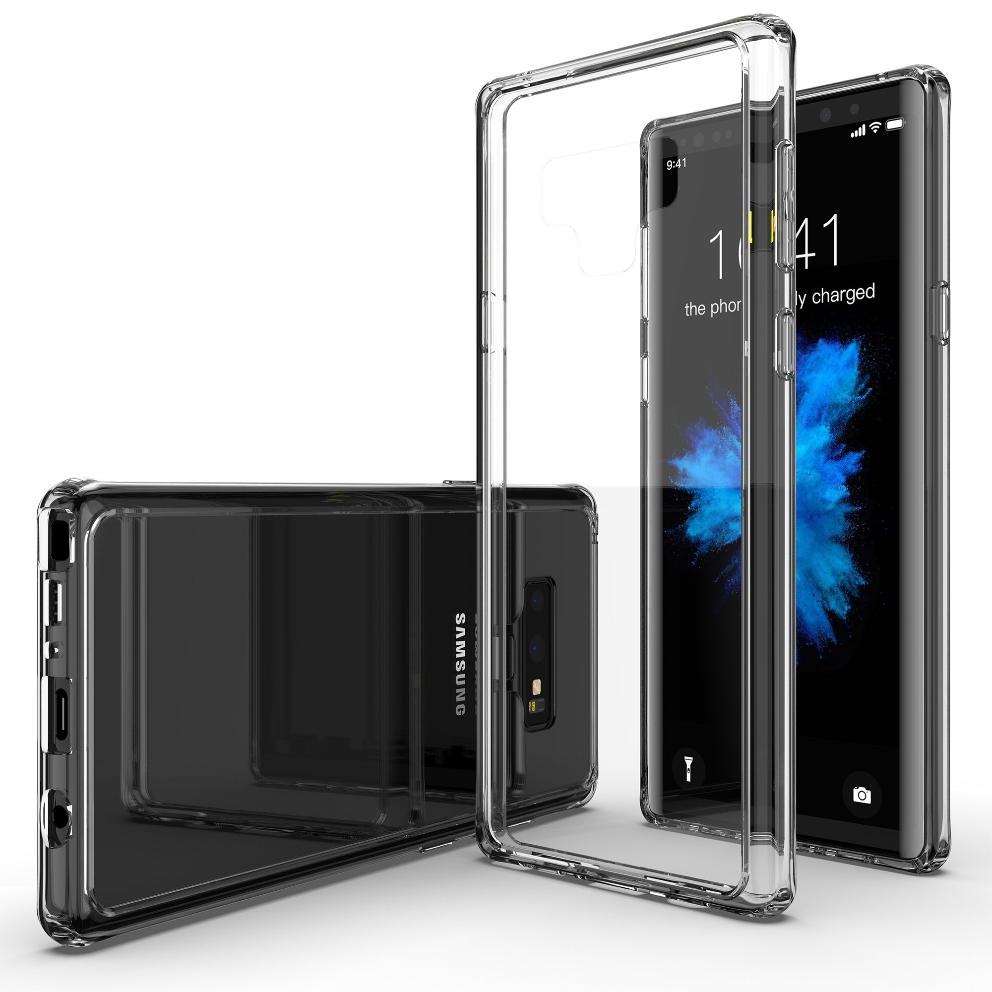 Luvvitt Clear View GLASS Back Case for Galaxy Note 9 - Crystal Clear