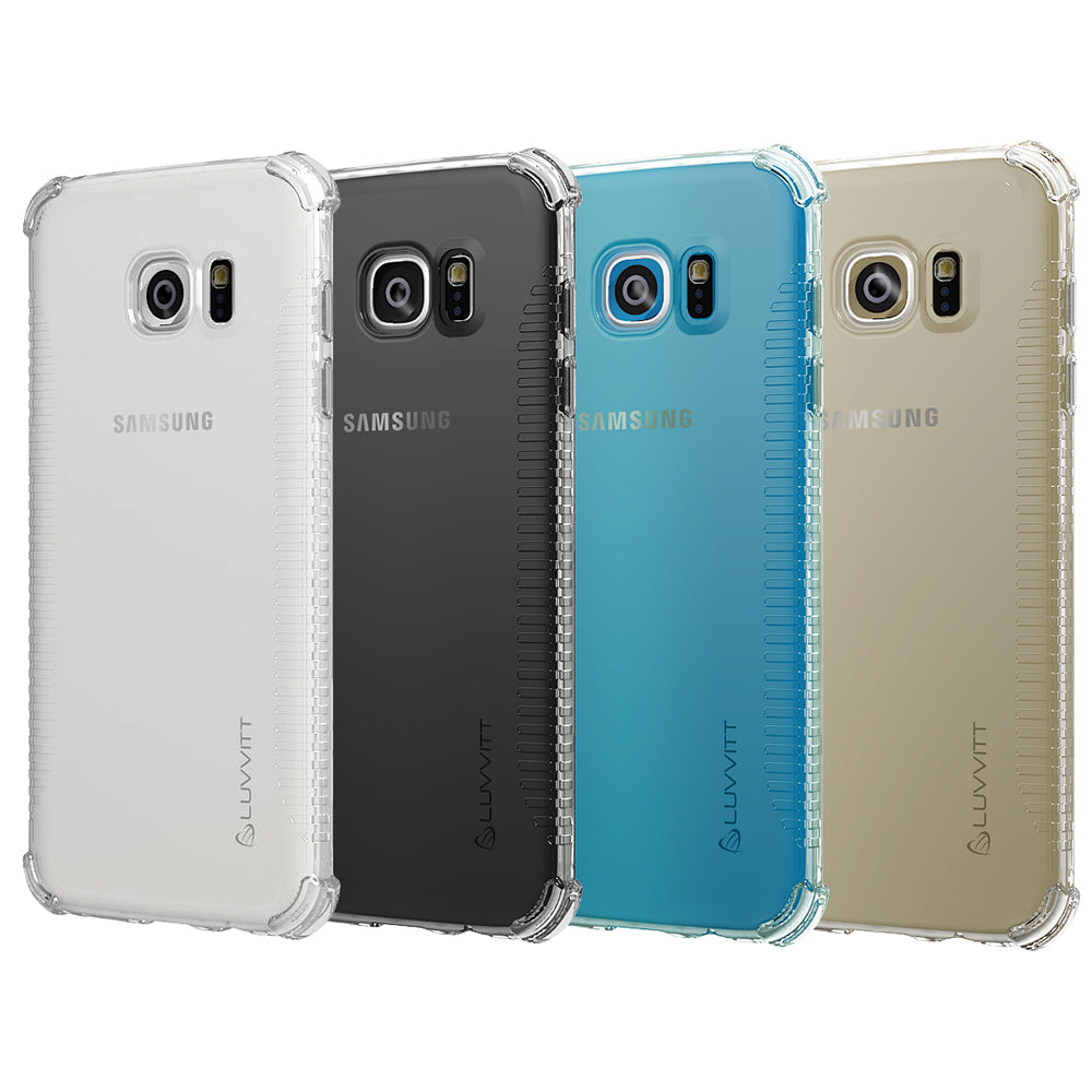 LUVVITT CLEAR GRIP Galaxy S7 Case | Slim Transparent TPU Rubber Case - Clear