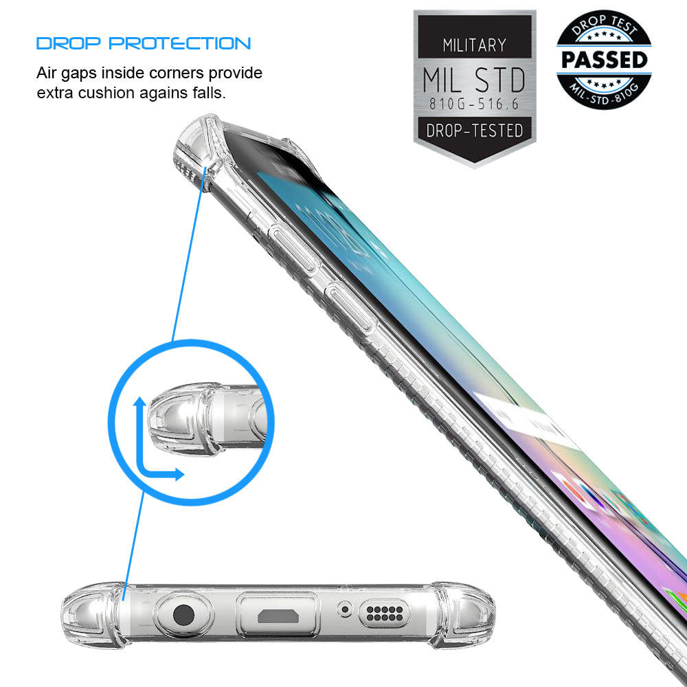 LUVVITT CLEAR GRIP Galaxy S7 Edge Case Slim Transparent TPU Rubber Case - Clear