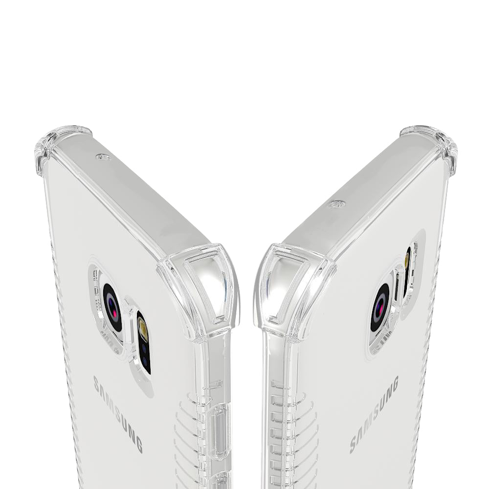 LUVVITT CLEAR GRIP Galaxy S7 Edge Case Slim Transparent TPU Rubber Case - Clear