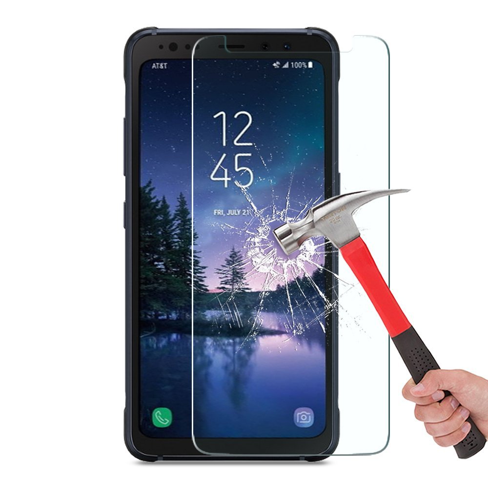 LUVVITT Tempered Glass Screen Protector for Galaxy S8 ACTIVE - Clear
