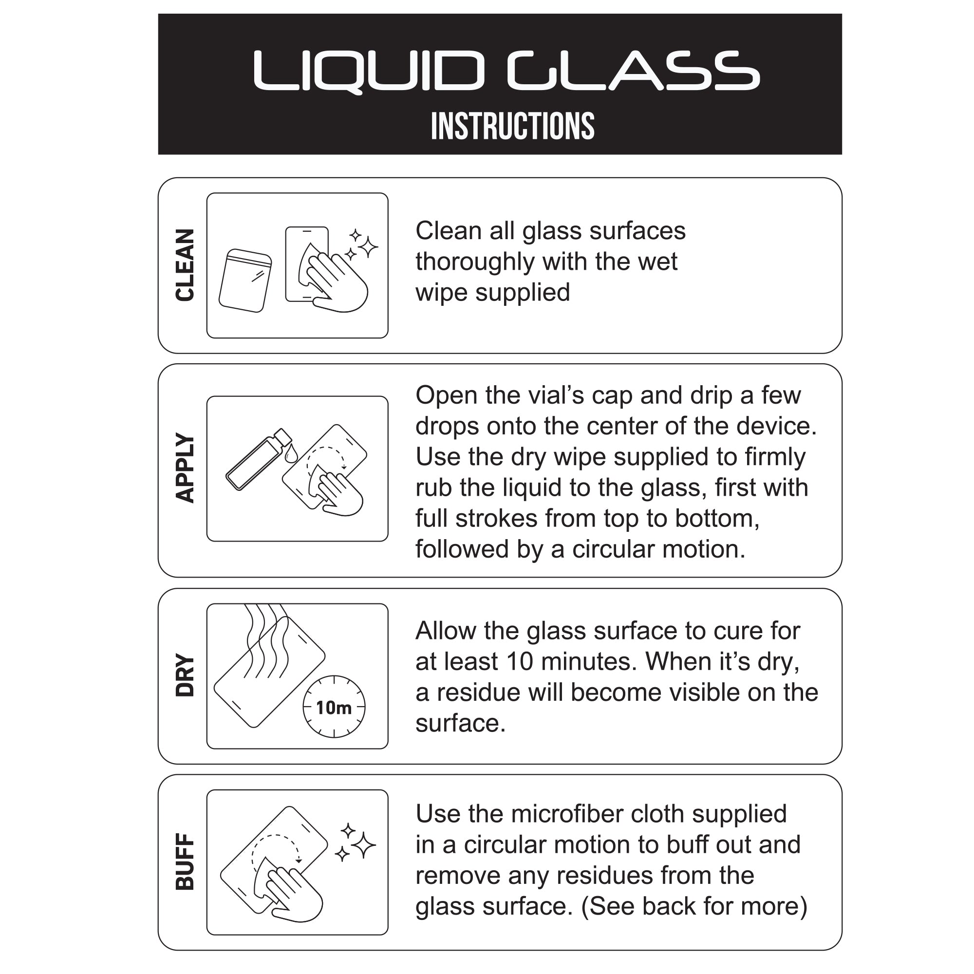 Liquid Glass Screen Protector Universal for All Phones Tablets Watches - 1 Pack
