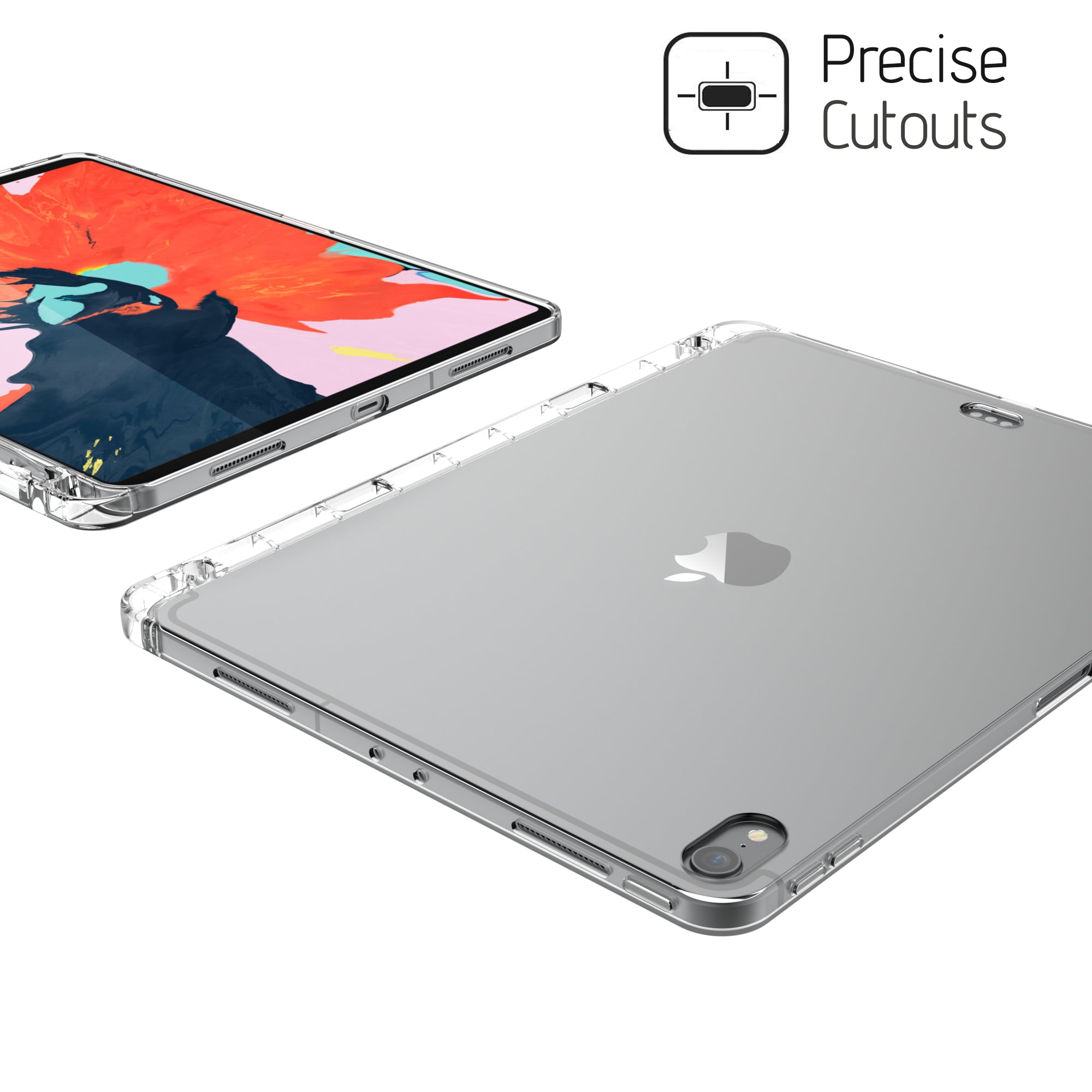 Luvvitt iPad Pro 11 Case with Pencil Holder TPU Slim Flexible Cover 2018