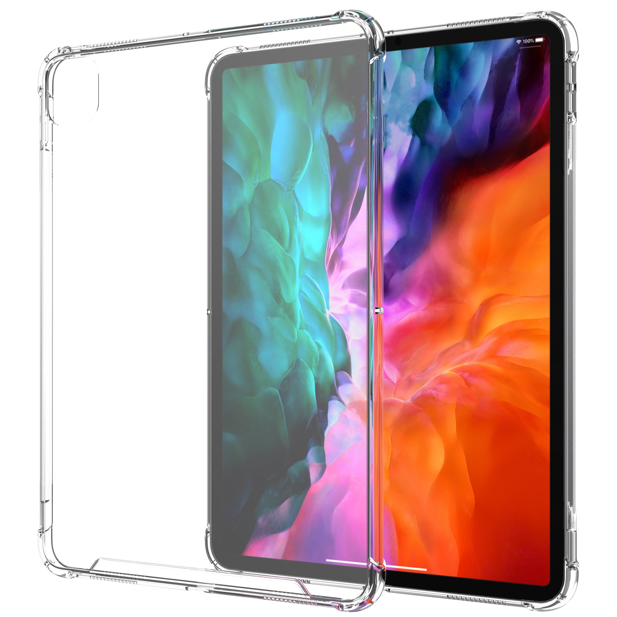 Luvvitt iPad Pro 12.9 Case 2020 Clear View Hybrid Slim Back Cover  - Clear
