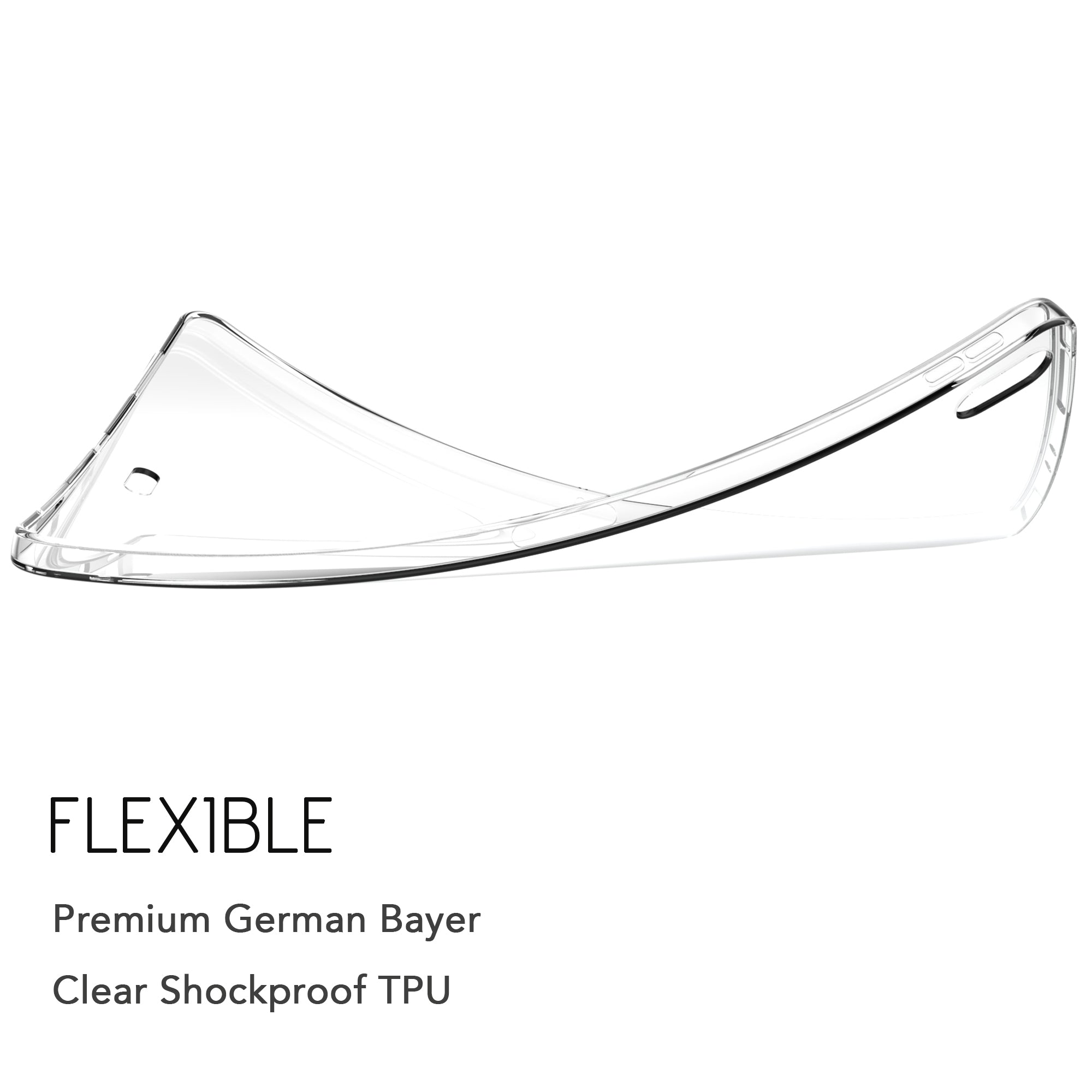 Luvvitt iPad Pro 11 Case CLARITY Flexible Light TPU Slim Back Cover 2018 - Clear