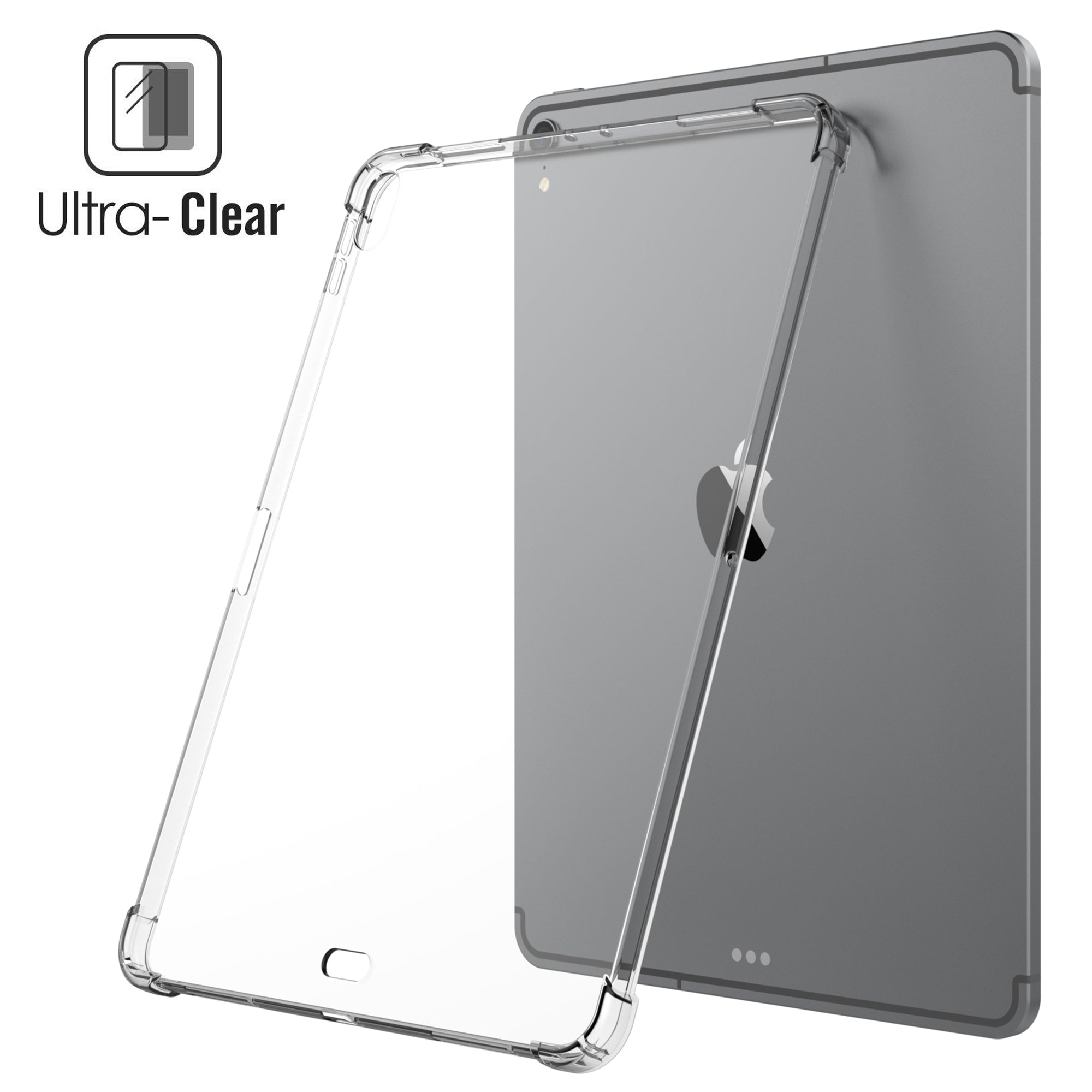 Luvvitt iPad Pro 11 Case CRYSTAL VIEW Flexible Slim TPU Back Cover 2018 - Clear