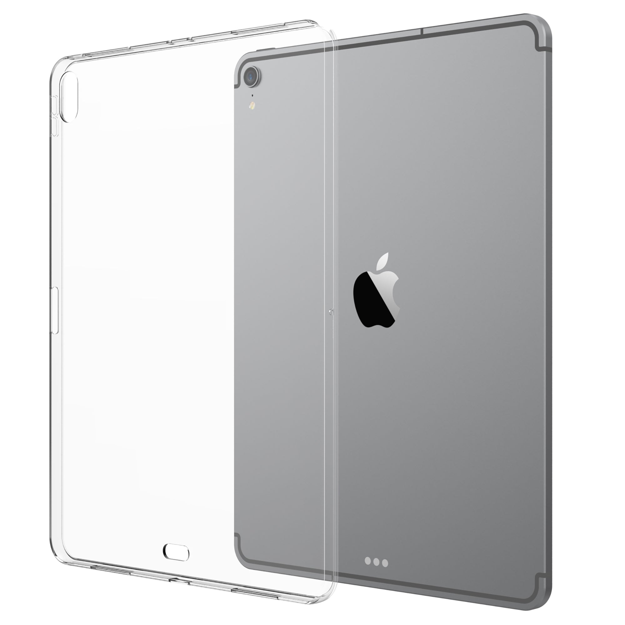 Clearview iPad Pro 12.9 Case 2018 Case TPU Flexible Slim and Light Back  Cover for Apple iPad Pro 12.9 in 2018 - Clear (Supports Charging of Apple  Pencil)