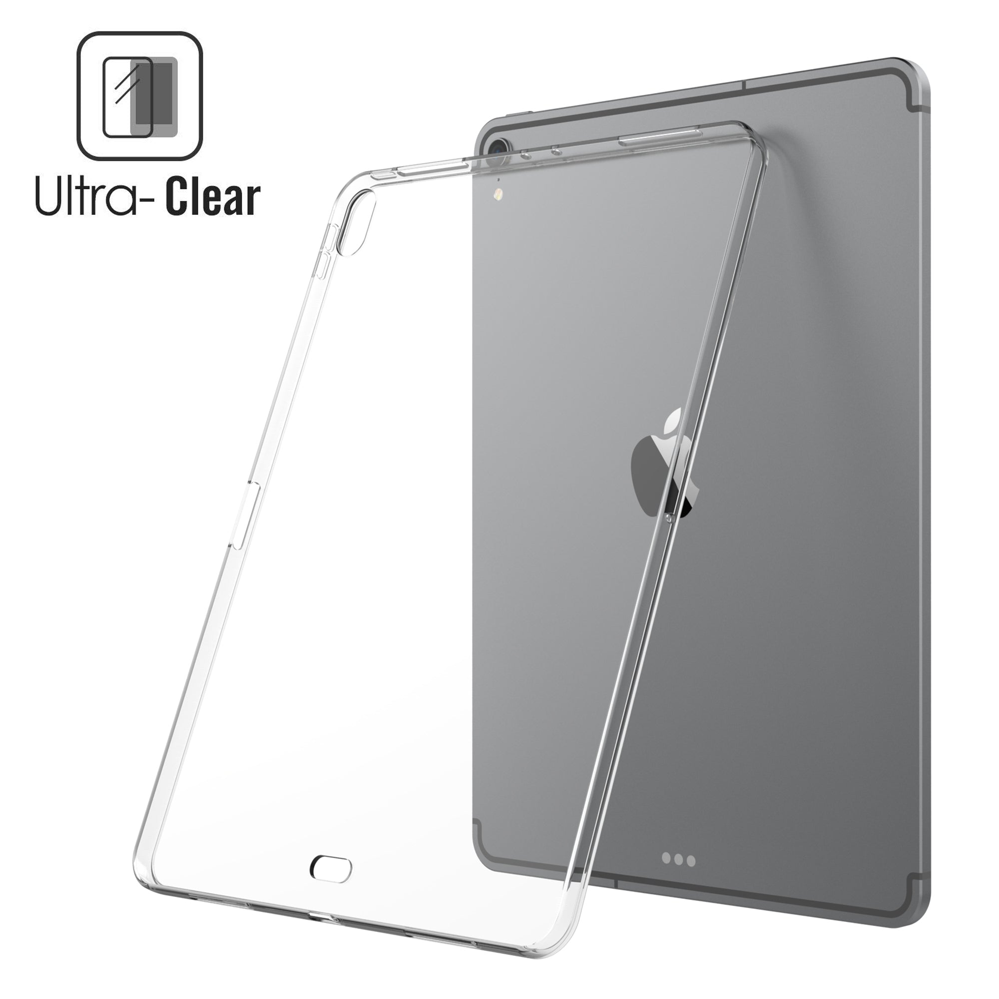 CLEARVIEW iPad Pro 12.9 Case Wireless Compatible Flexible TPU Cover Clear