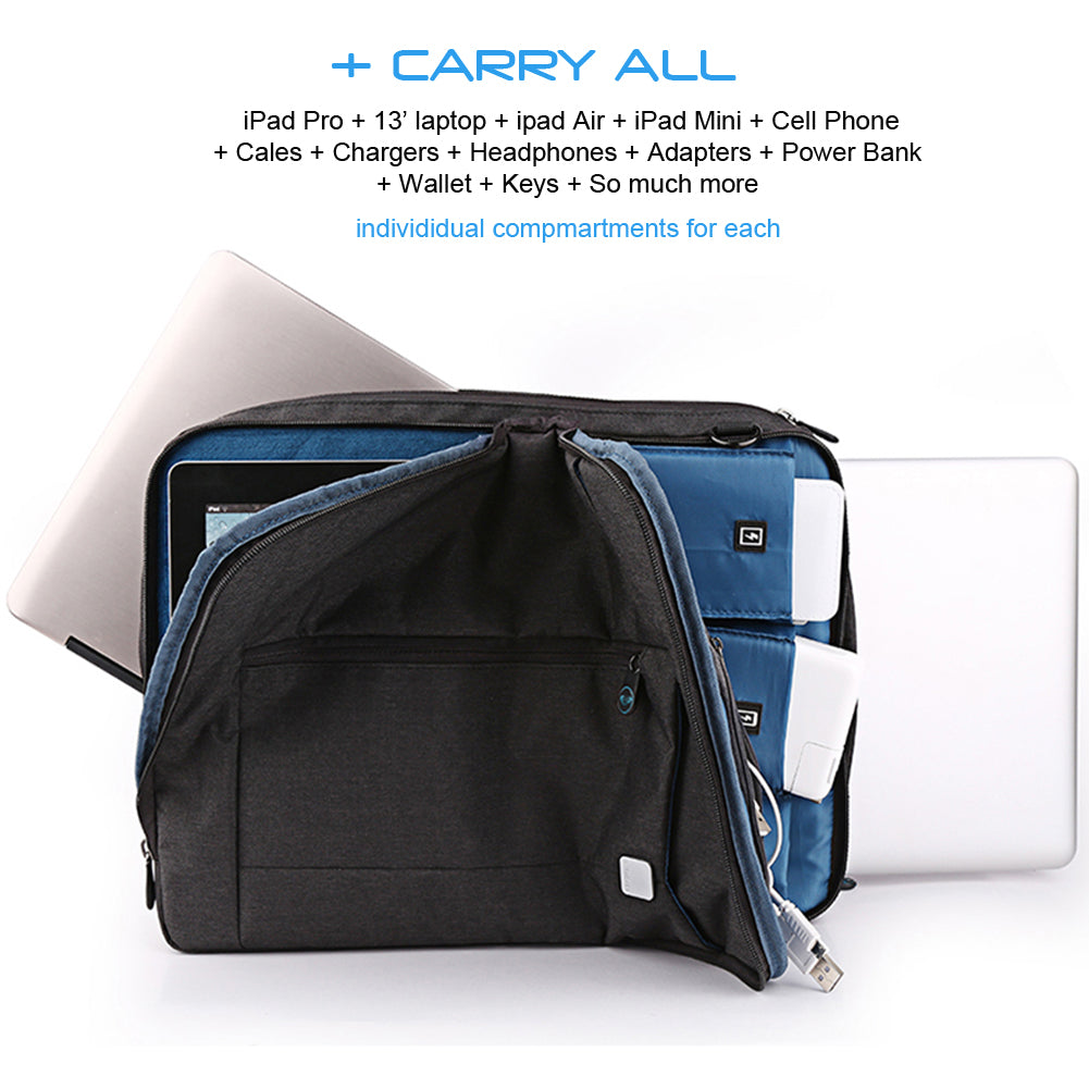 LUVVITT Convertible Backpack / Handbag / Messenger Bag with Shoulder Strap