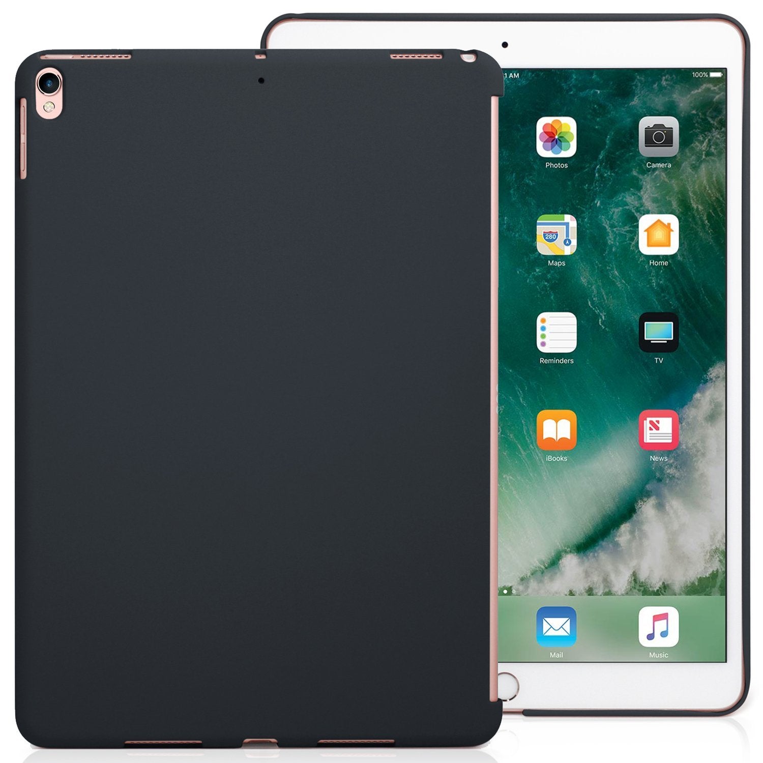 LUVVITT SVELTE Hard Slim Fit Premium Case for iPad Pro 10.5 (2017) - Black