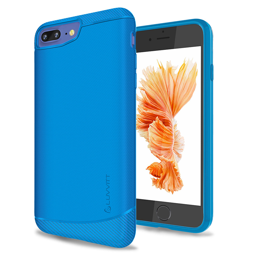 LUVVITT SLEEK ARMOR Case for iPhone 7 PLUS | Dual Layer Back Cover - Cobalt Blue